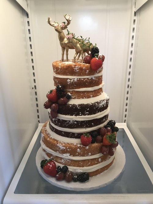 Storybrook Farm Naked Wedding Cake by Petite Sweets